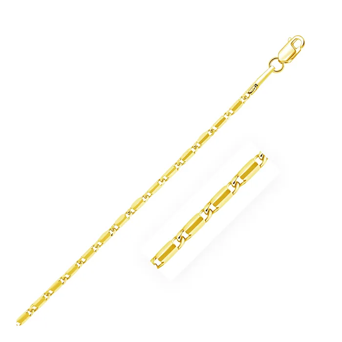 14k Yellow Gold Lumina Pendant Chain 10mm MayaMila Necklaces