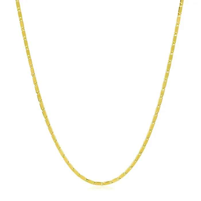 14k Yellow Gold Lumina Pendant Chain 10mm MayaMila Necklaces