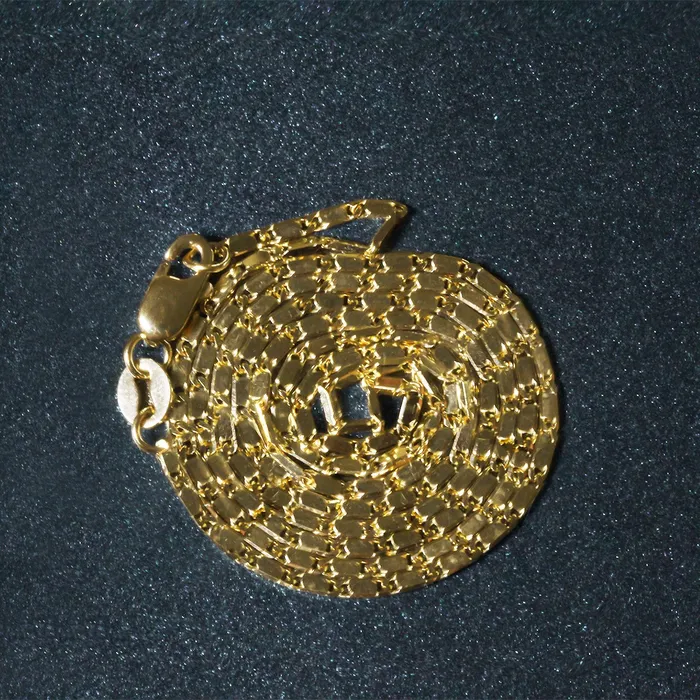 14k Yellow Gold Lumina Pendant Chain 10mm MayaMila Necklaces