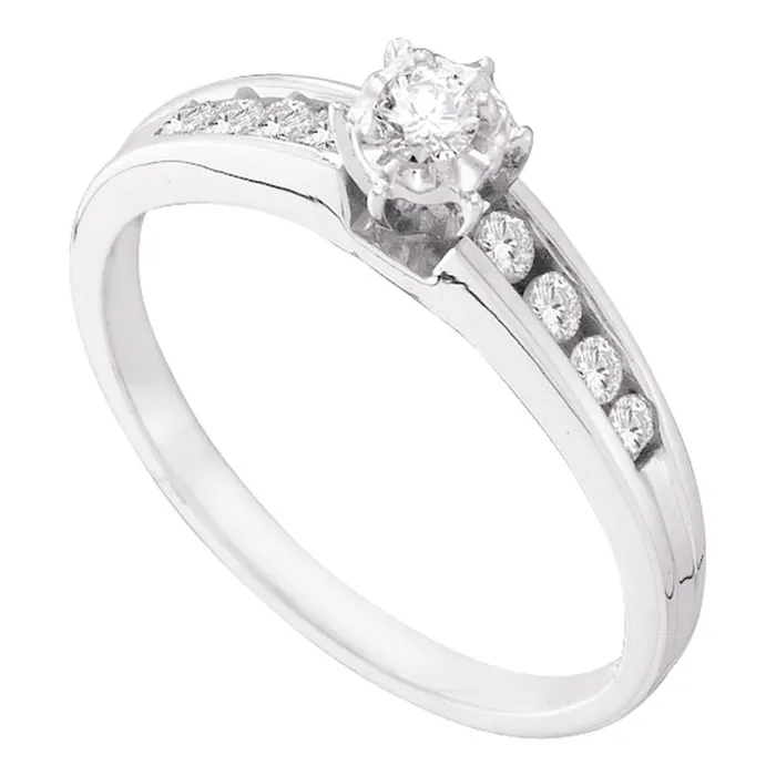 14kt White Gold Womens Round Diamond Solitaire Bridal Wedding Engagement Ring 14 Cttw mayamila Rings 14kt White Gold Womens Round Diamond Solitaire Bridal Wedding Engagement Ring 14 Cttw mayamila Rings