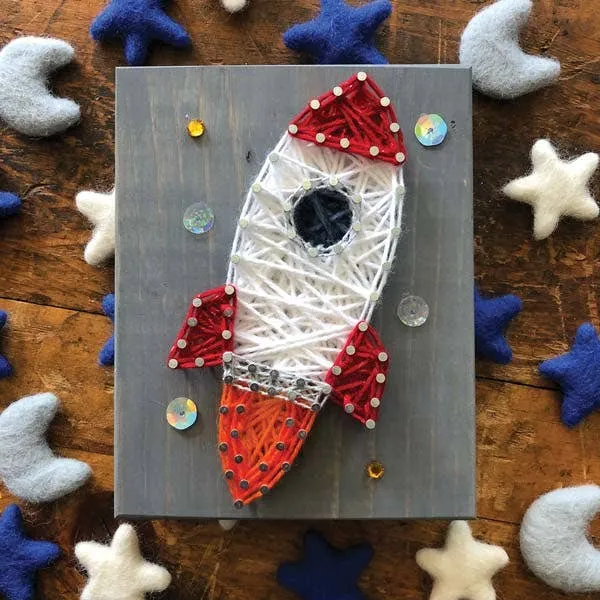 Necklaces Strung by Shawna Rocket Mini String Art Kit DIY