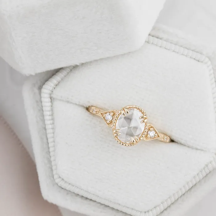 Rings Envero Jewelry Agatha Ring Oval Rose Cut Diamond Rings Envero Jewelry Agatha Ring Oval Rose Cut Diamond