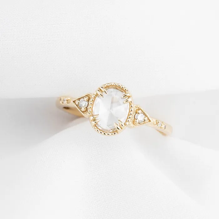 Rings Envero Jewelry Agatha Ring Oval Rose Cut Diamond Rings Envero Jewelry Agatha Ring Oval Rose Cut Diamond