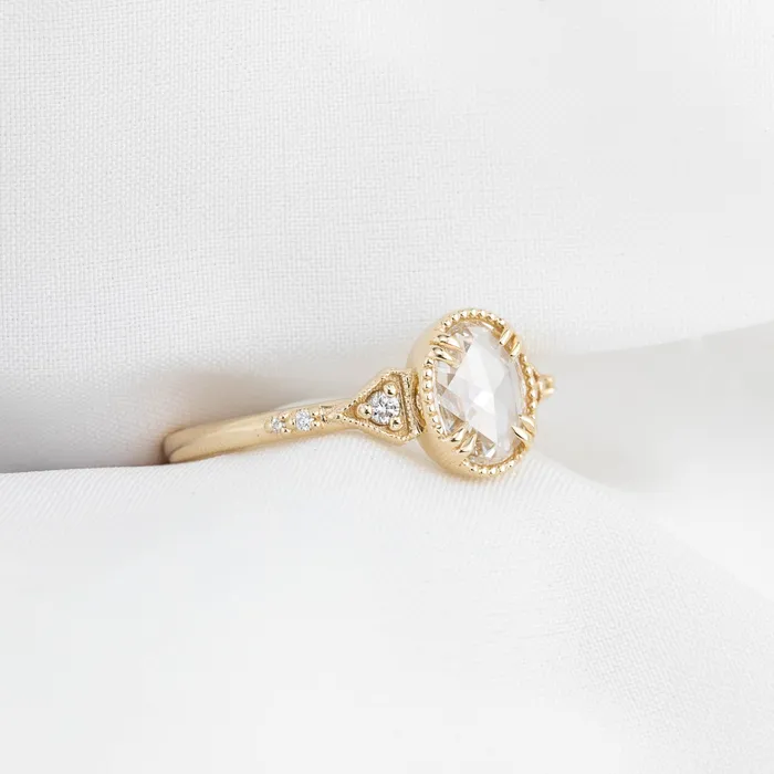 Rings Envero Jewelry Agatha Ring Oval Rose Cut Diamond Rings Envero Jewelry Agatha Ring Oval Rose Cut Diamond