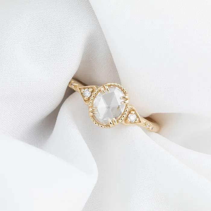 Rings Envero Jewelry Agatha Ring Oval Rose Cut Diamond Rings Envero Jewelry Agatha Ring Oval Rose Cut Diamond