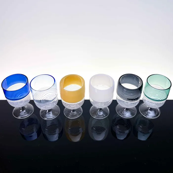 Earrings De Mio Foscarini Liqueur Glasses set of six Murano Glass