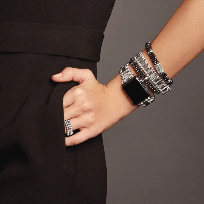 Smart Caviar Sterling Silver Watch Bracelet3845mm LAGOS Bracelets
