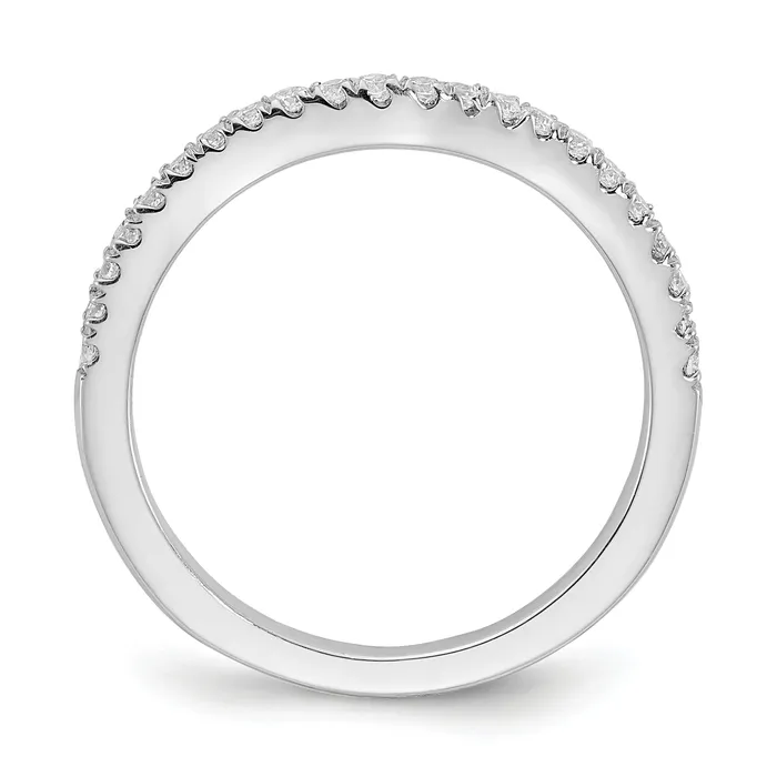 015ct CZ Solid Real 14k White Gold Wed Wedding Band Ring VS quality Goldia Rings