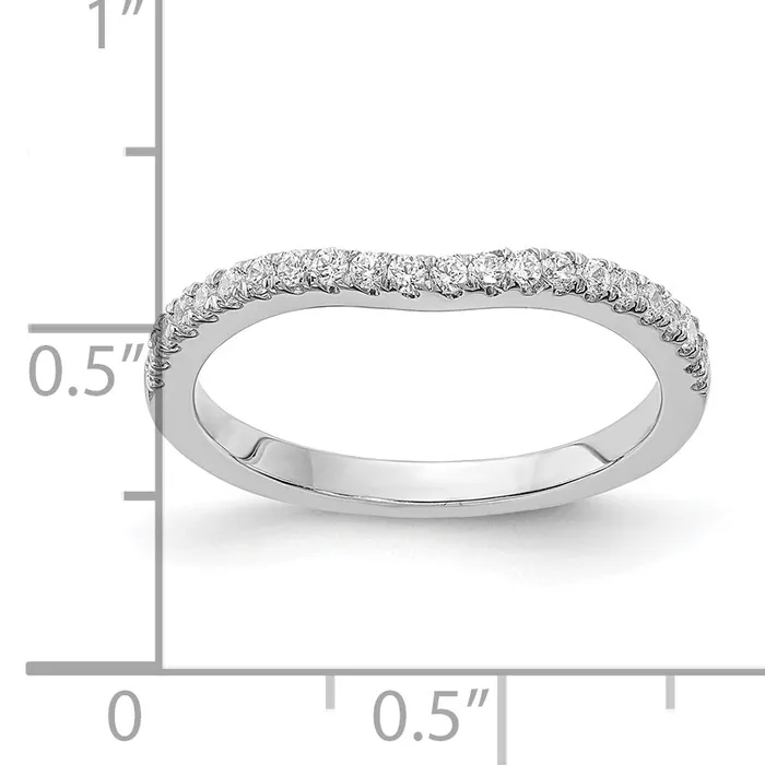015ct CZ Solid Real 14k White Gold Wed Wedding Band Ring VS quality Goldia Rings