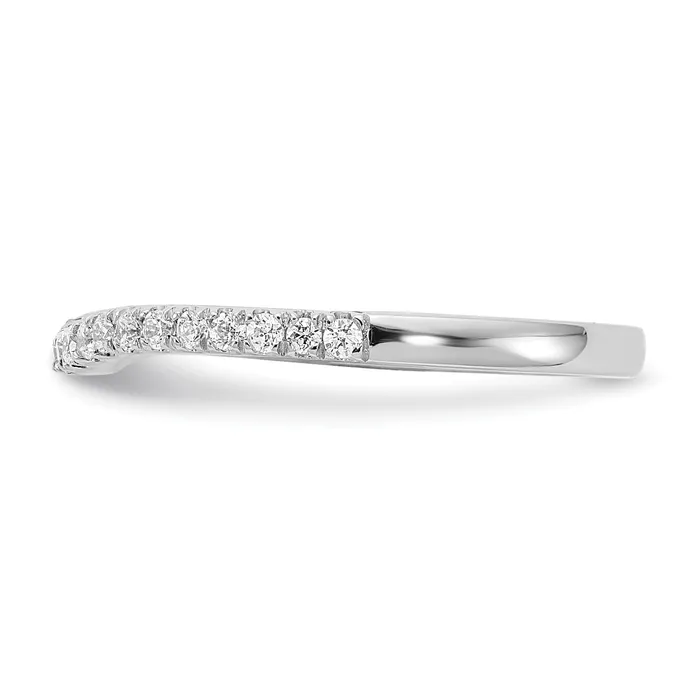 015ct CZ Solid Real 14k White Gold Wed Wedding Band Ring VS quality Goldia Rings