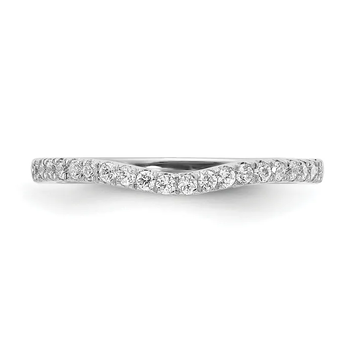 015ct CZ Solid Real 14k White Gold Wed Wedding Band Ring VS quality Goldia Rings