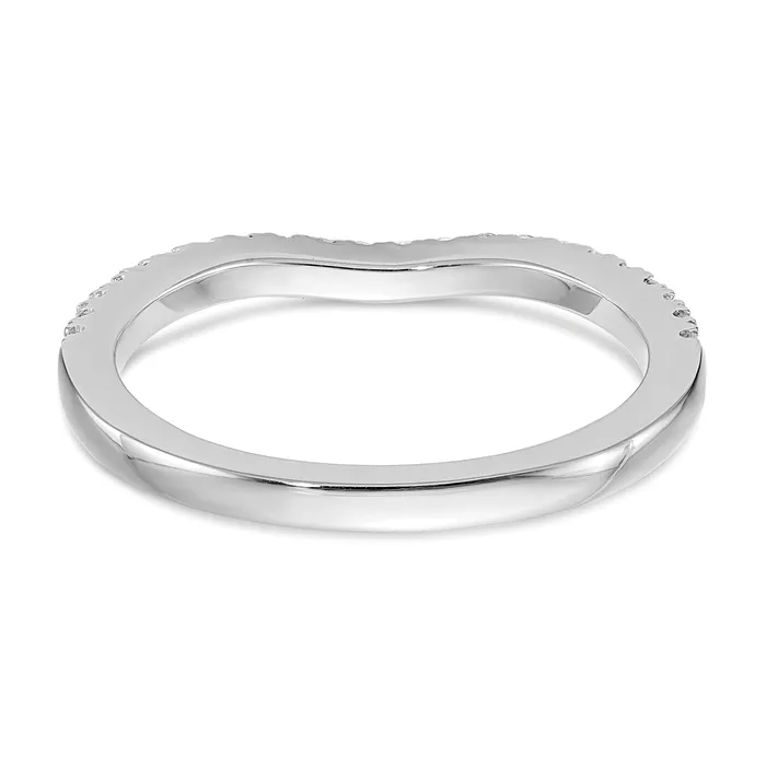 015ct CZ Solid Real 14k White Gold Wed Wedding Band Ring VS quality Goldia Rings