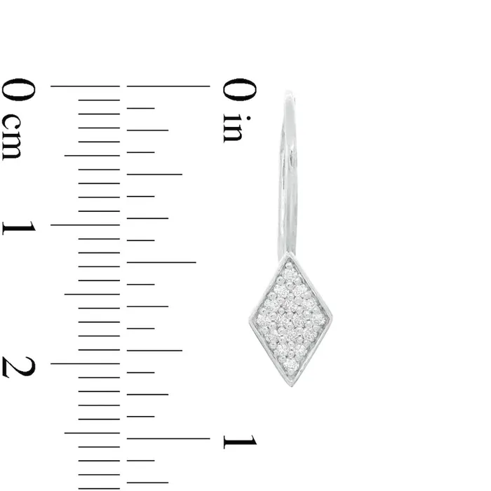 017 CT TW Composite Diamond KiteShaped Drop Earrings in 10K White Gold Goldia Earrings 017 CT TW Composite Diamond KiteShaped Drop Earrings in 10K White Gold Goldia Earrings