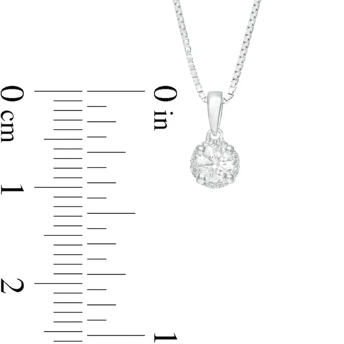 025 CT TW Natural Diamond Frame Pendant in 10K White Gold Goldia Necklaces 025 CT TW Natural Diamond Frame Pendant in 10K White Gold Goldia Necklaces