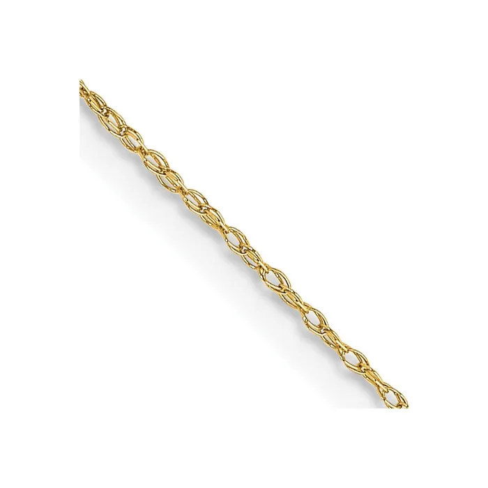 10K Yellow Gold 5mm Carded Cable Rope Chain Necklace QGold Necklaces