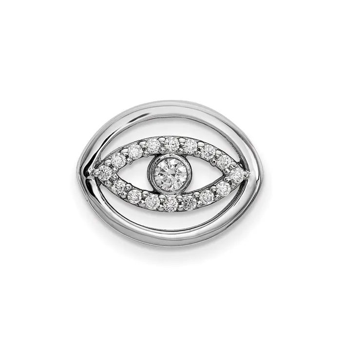 14k White Gold Medium Real Diamond Halo Evil Eye Pendant Goldia Necklaces 14k White Gold Medium Real Diamond Halo Evil Eye Pendant Goldia Necklaces