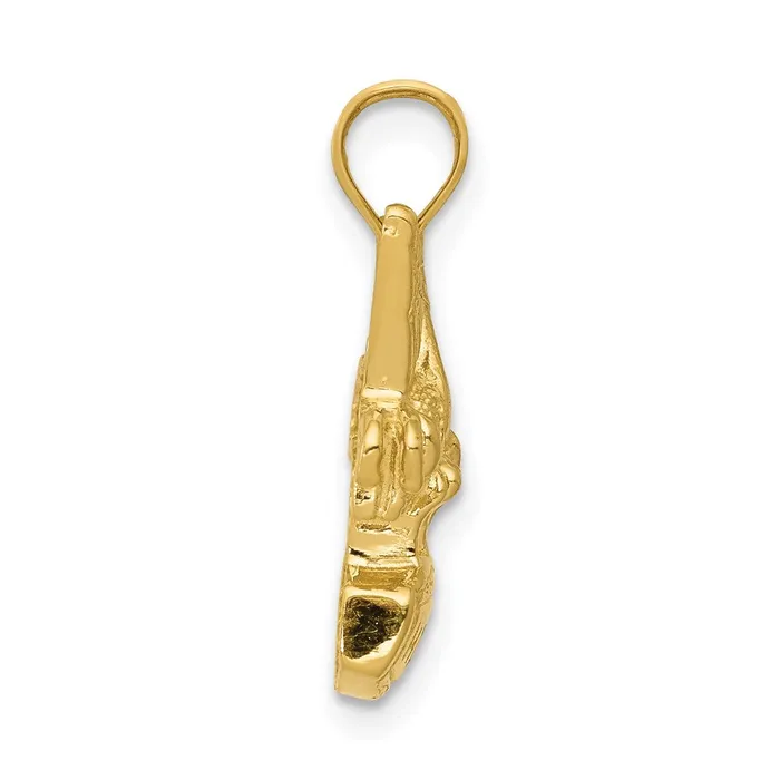 14k Yellow Gold Bee on HONEY Jar Pendant Goldia Necklaces