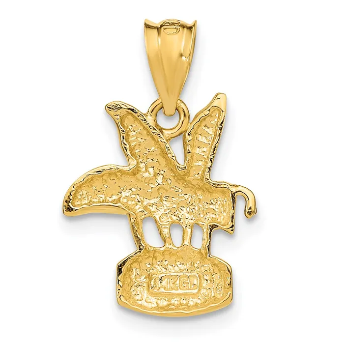 14k Yellow Gold Bee on HONEY Jar Pendant Goldia Necklaces