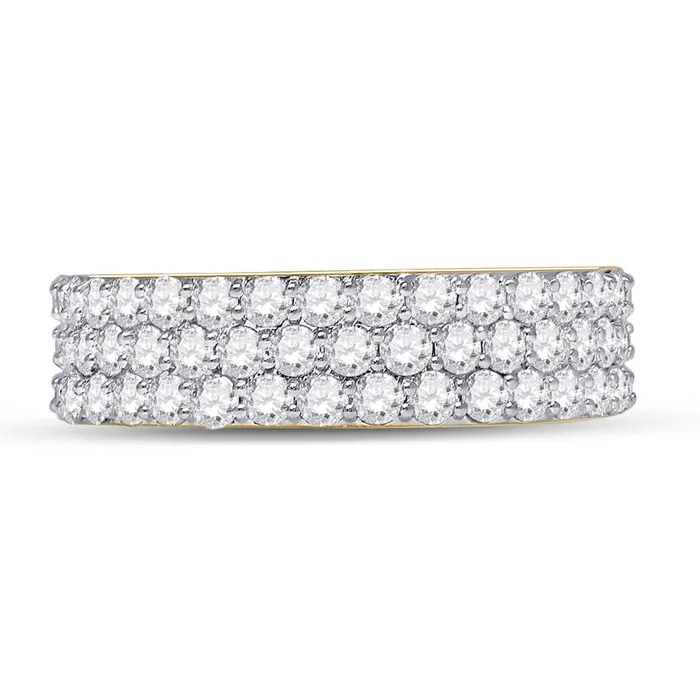 14k Yellow Gold Round Diamond Pave Band Ring 278 Cttw gndatlanta Rings 14k Yellow Gold Round Diamond Pave Band Ring 278 Cttw gndatlanta Rings
