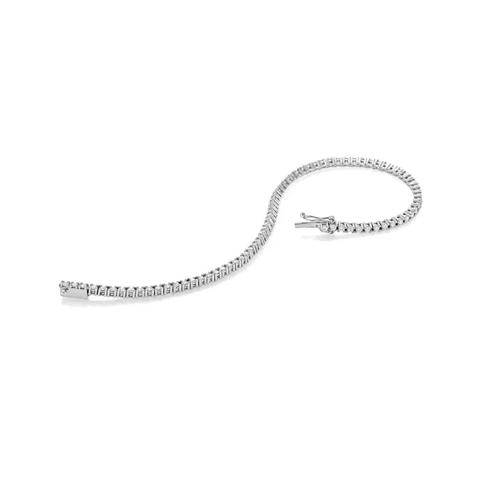 Bracelets Goldia 10 ct tw Classic FourProng Natural Diamond Tennis Bracelet in 10K White Gold