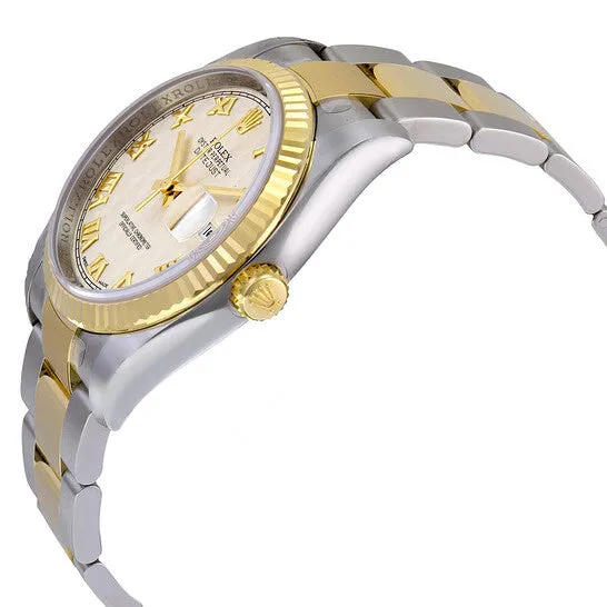 Bracelets JMS always Original Rolex Oyster Perpetual Datejust 36 Ivory Pyramid Dial Stainless Steel and 18K Yellow Gold Bracelet Automatic Mens Watch 116233IPRO Bracelets JMS always Original Rolex Oyster Perpetual Datejust 36 Ivory Pyramid Dial Stainless Steel and 18K Yellow Gold Bracelet Automatic Mens Watch 116233IPRO