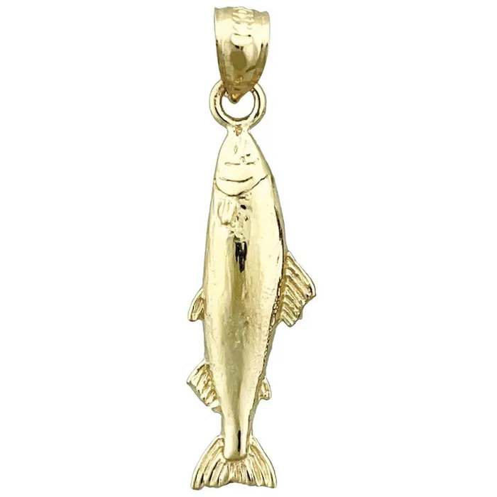 Charm Necklaces Goldia 14K Gold Salmon Charm