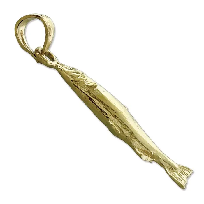 Charm Necklaces Goldia 14K Gold Salmon Charm