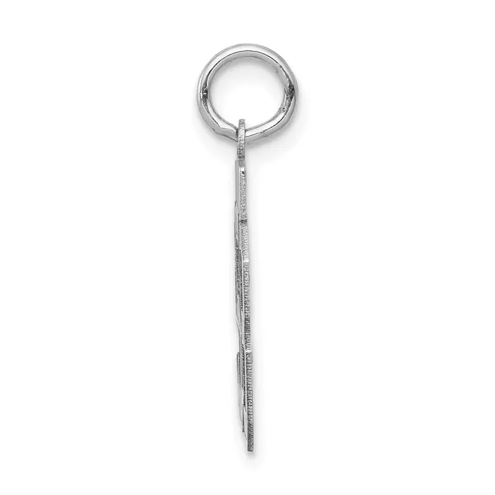 Charm Necklaces Goldia 14k White Goldw Small Satin Number 58 Charm