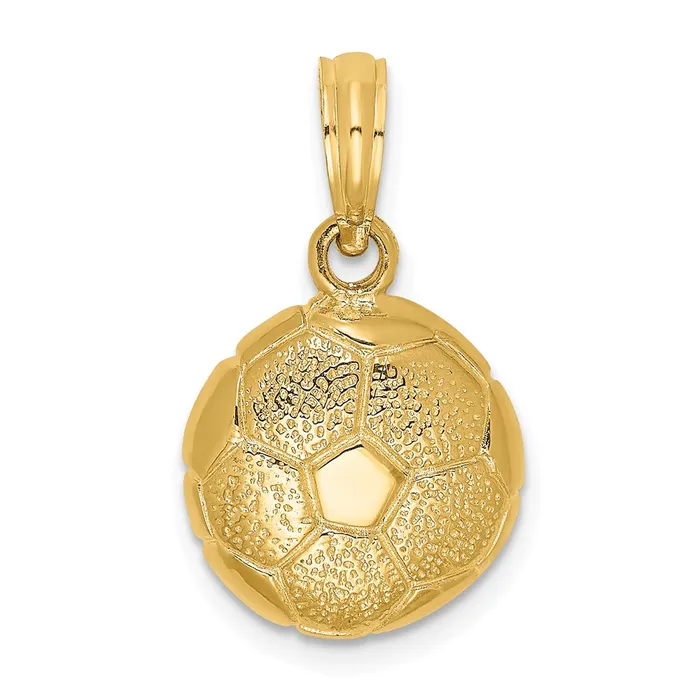 Charm Necklaces Goldia 14k Yellow Gold Solid Polished OpenBacked Soccer Ball Charm Charm Necklaces Goldia 14k Yellow Gold Solid Polished OpenBacked Soccer Ball Charm