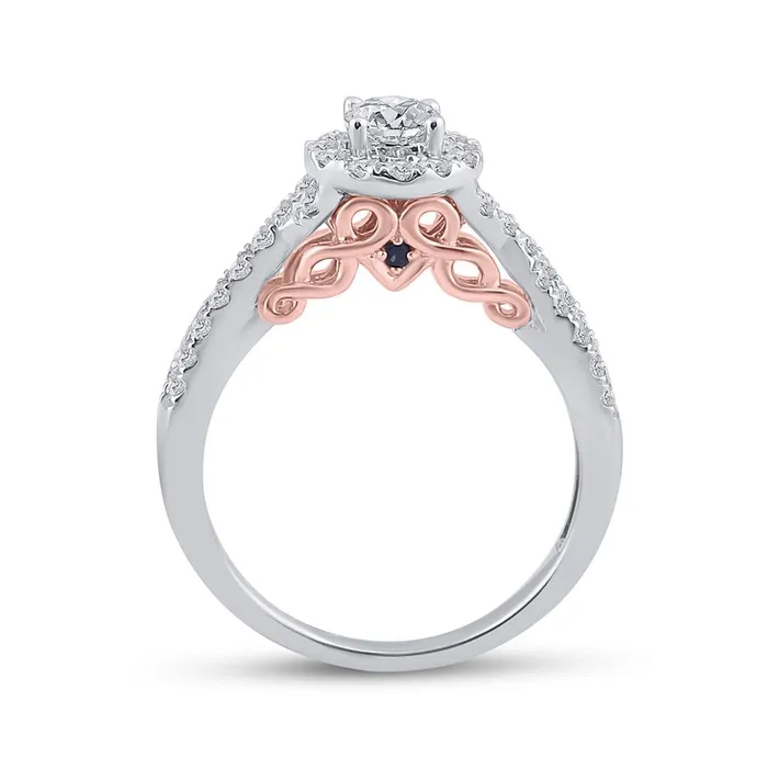 gndatlanta Rings 14k Twotone Gold Round Diamond Bridal Wedding Ring Set 1 Cttw Certified