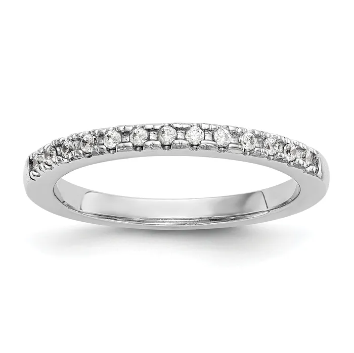 Goldia 018ct CZ Solid Real 14k White Gold Wedding Wedding Band Ring Rings Goldia 018ct CZ Solid Real 14k White Gold Wedding Wedding Band Ring Rings