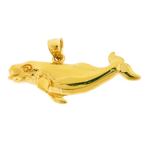 Goldia 14K Gold Beluga Whale Pendant PreStyled Sets