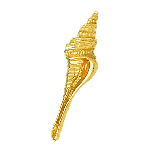 Goldia 14K Gold Gastropod Mollusk Seashell Charm Charm Necklaces