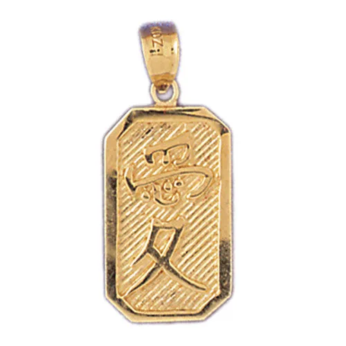 Goldia Charm Necklaces 14K Gold Love Chinese Sign Charm