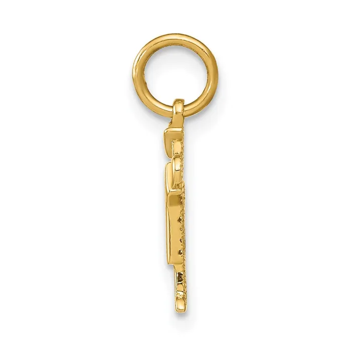 Goldia Charm Necklaces 14k Yellow Gold Mini Boy Kiss Charm