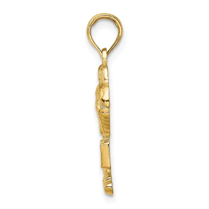 Goldia Charm Necklaces 14k Yellow Gold SAINT AUGUSTINE Palm Tree Charm