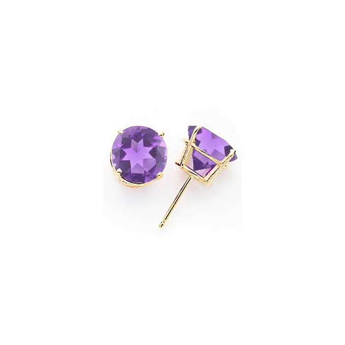 Goldia Earrings 14k White Gold 9mm Tsavorite Earrings