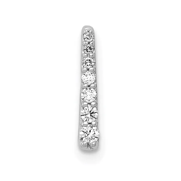 Goldia Necklaces 14k White Gold 110ct Real Diamond Fancy Chain Slide