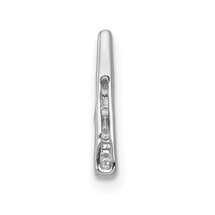 Goldia Necklaces 14k White Gold 110ct Real Diamond Fancy Chain Slide