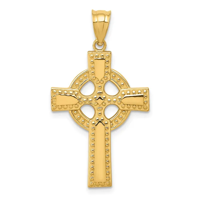 Goldia Necklaces 14k Yellow Gold Celtic Cross Pendant