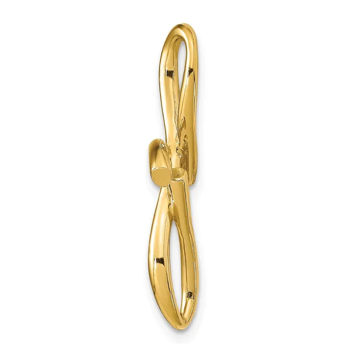 Goldia Necklaces 14k Yellow Gold Polished Letter F Initial Slide