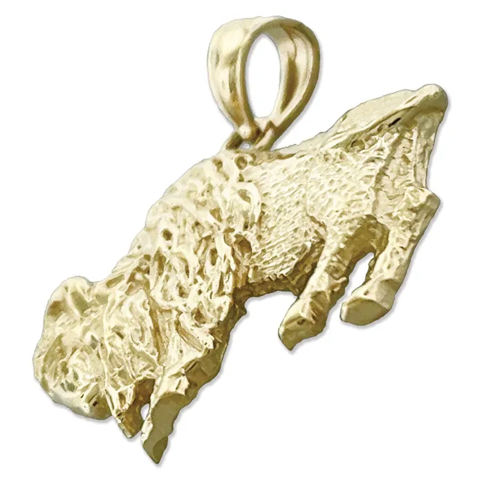 Goldia PreStyled Sets 14K Gold American Bison Pendant