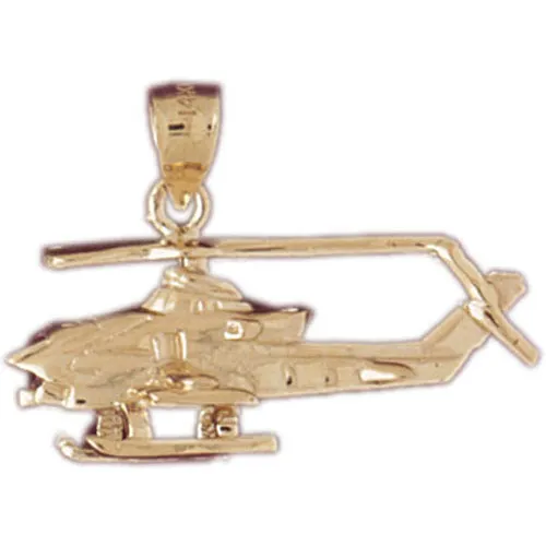 Goldia PreStyled Sets 14K Gold Cobra Helicopter Pendant