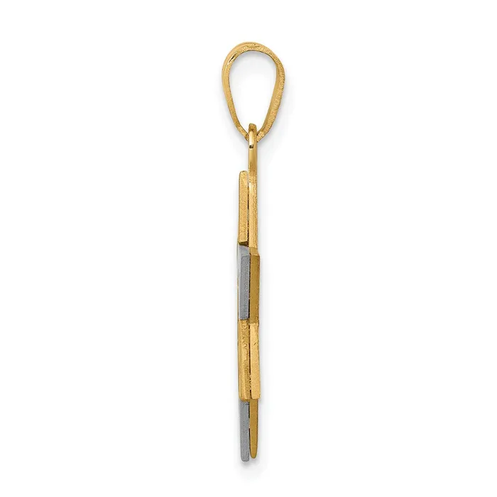 Goldia Rings 14k Twotone Gold Twotone Gold Star Of David Pendant