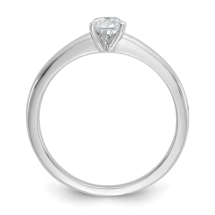 Goldia Rings 14k White Gold 12 Ct Lab Grown Diamond VSSI G Pear Solitare Engagement Ring