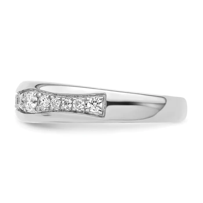 Goldia Rings 14k White Gold 38 Ct Lab Grown Diamond VSSI G Fashion Band Ring