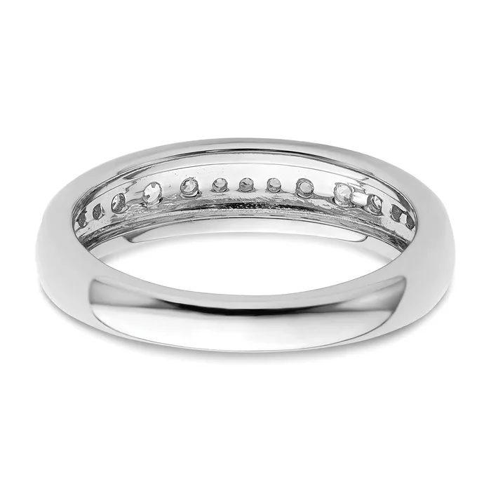 Goldia Rings 14k White Gold 38 Ct Lab Grown Diamond VSSI G Fashion Band Ring