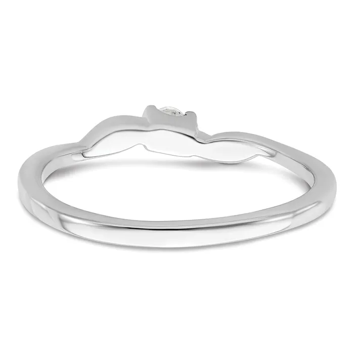 Goldia Rings First Promise 14k White Gold 115 Ct Lab Grown Diamond VSSI G Petite Engagement Ring