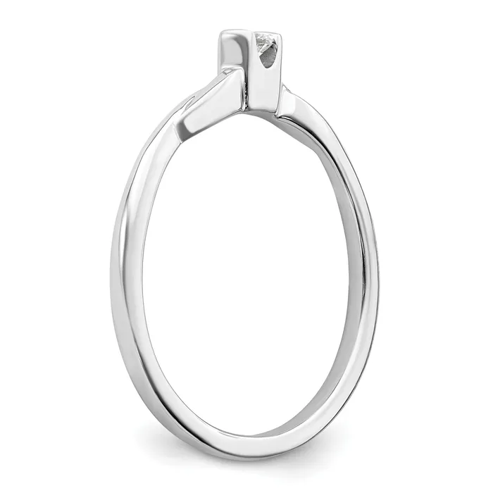 Goldia Rings First Promise 14k White Gold 115 Ct Lab Grown Diamond VSSI G Petite Engagement Ring