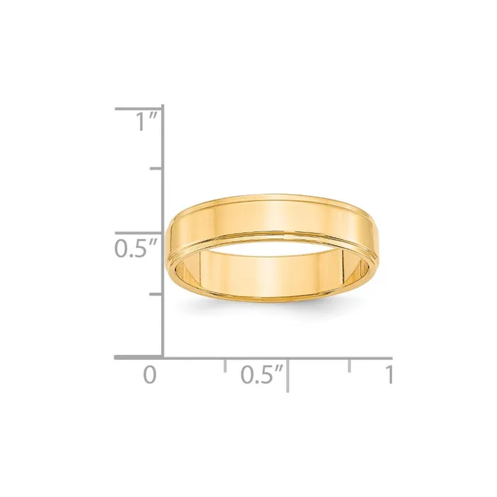 Goldia Rings Solid 10K Yellow Gold 5mm Flat with Step Edge MensWomens Wedding Band Ring Size 9 Goldia Rings Solid 10K Yellow Gold 5mm Flat with Step Edge MensWomens Wedding Band Ring Size 9